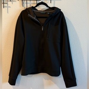 Perry Ellis Men’s Black Zip-Up Hoodie Jacket – Size L